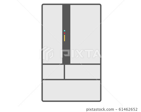 Refrigerator white, single unit illustration 61462652