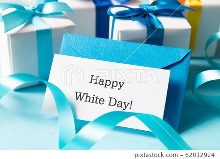 Happy White Day! White Day Message Card Letter Letter Light Blue 62012924