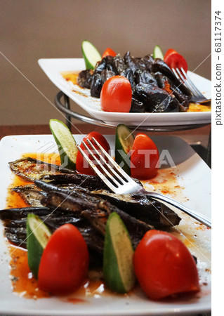 eggplant food as very nice gourmet background 68117374