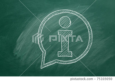 Concept of info. Illustration on the blackboard 75103050