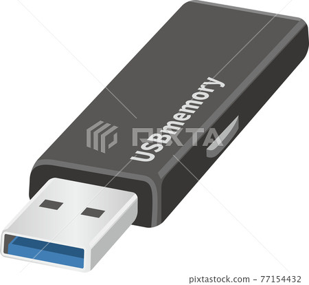 Image illustration of USB memory (recording medium) 77154432