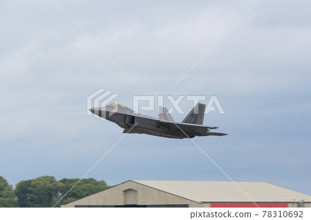 US Air Force F-22 Raptor takeoff 78310692