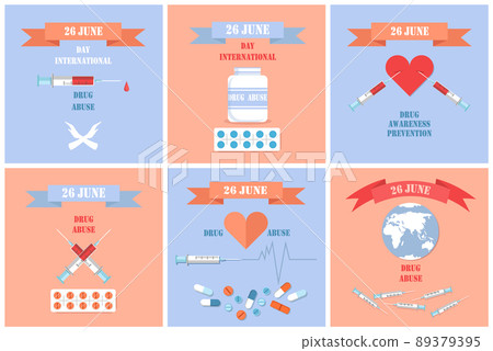 Drug Abuse Awareness Posters International Day 26 89379395