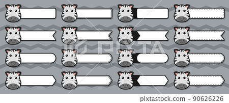 Note sticker set with Zebra 90626226