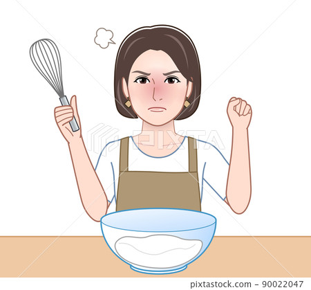 Young woman working in the kitchen 90022047