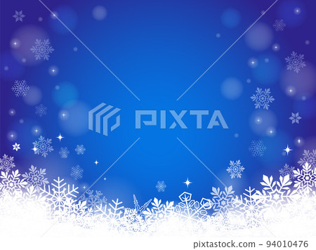 Snow crystal background image _ blue 94010476