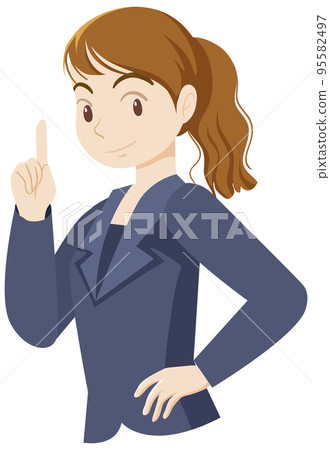 A business woman cartoon character 95582497