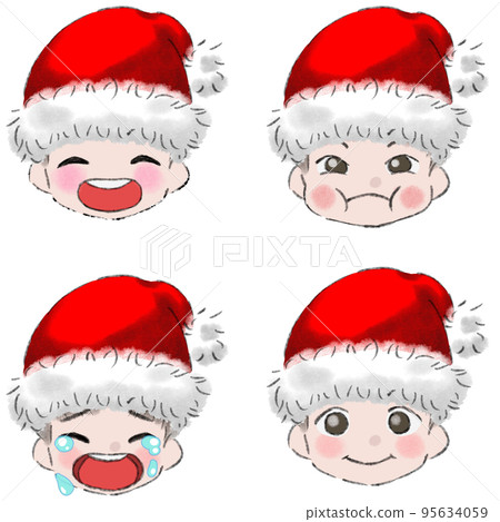 Santa Claus _ hat _ boy _ emotions 95634059