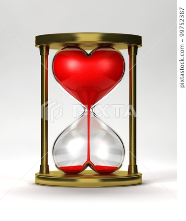 heart shaped hourglass 99752387