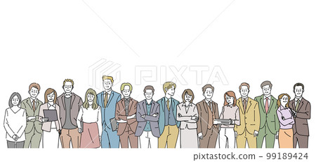 People fashionable illustration material 99189424