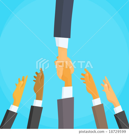 Handshake Concept Choose Partners Business People 18729599