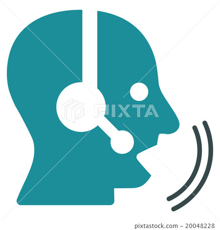 Operator Speech Flat Icon 20048228