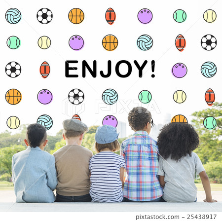 Kids Games Ball Sport Graphics Concept 25438917