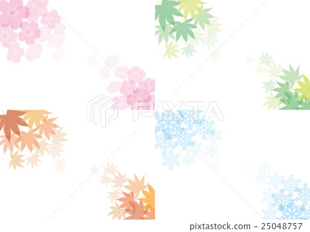 Background material for spring, summer autumn winter four seasons 25048757