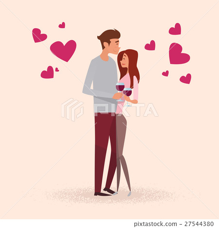 Valentine Day Holiday Couple Present Love Heart 27544380