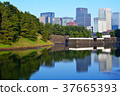 Sakurada moat and buildings in Marunouchi 37665393