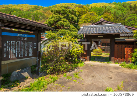 Townscape of Wada-juku on Nakasendo, Nagawa-cho, Nagano Prefecture 103578869