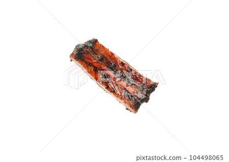 PNG, Tasty BBQ meat isolated on white background 104498065