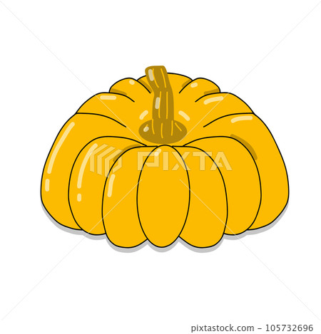 pumpkin icon in cartoon style 105732696