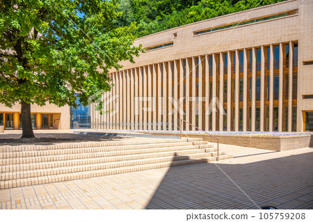 The Landtag of the Principality of Liechtenstein - building of Parliament in Vaduz, Liechtenstein 105759208