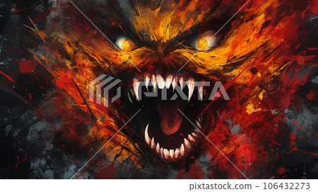 Fury Unleashed: Abstract Expression of Anger 106432273