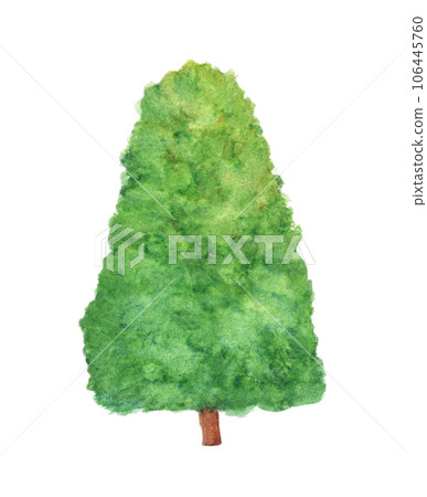 Watercolor painting of Tree. 106445760