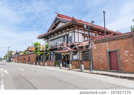 Goshogawara City, Aomori Prefecture, Osamu Dazai Memorial Hall "Shayokan" on a clear day 107857170