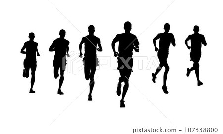 Athletic man running, Athletics athlete competing, healthy lifestyle man running 107338800