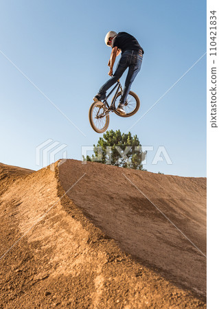 BMX Bike Stunt look back 110421834