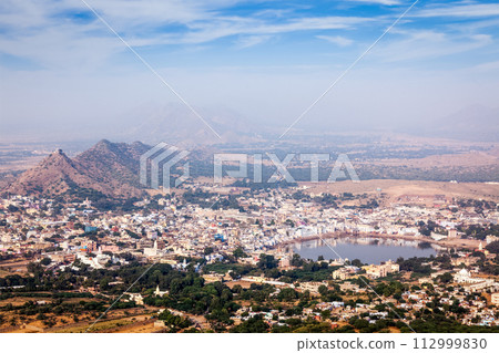 Holy city Pushkar. . Rajasthan, India 112999830