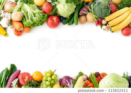 Vegetable fruit set 113652411