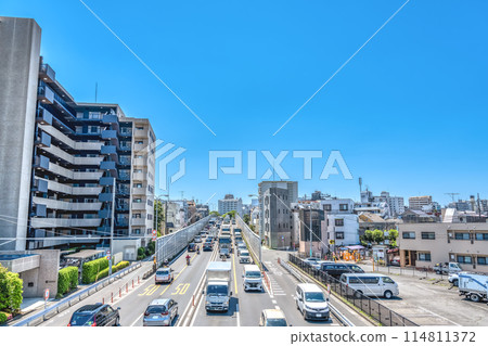 東京練馬區新櫻台車站的城市景觀 114811372