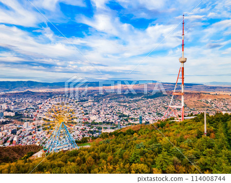 Tbilisi TV Tower and Ferris Wheel, Georgia 114008744