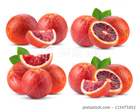 blood orange isolated on white background 115475852