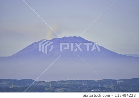 Sakurajima from Shinwa no Sato Park 115494228