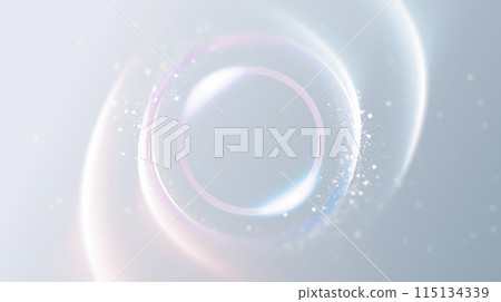 Abstract Light Background with Glowing Round Shape in the Center 115134339