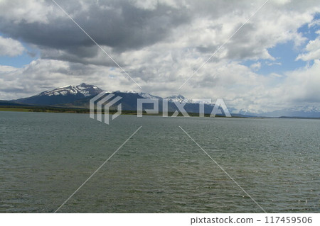 Patagonia from ferry from Puerto Natales 117459506