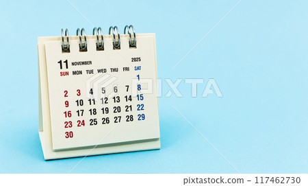 Simple calendar for November 2025 Desk calendar 117462730