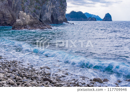 [Nishiizu Town, Shizuoka Prefecture] Ukishima Coast: Interesting columnar jointed rocks 117709946