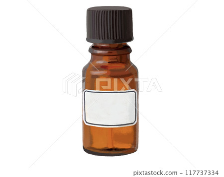 Light-shielding bottle (brown) with label 117737334