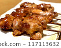 Yakitori served in a plate 117113632