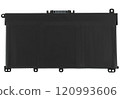 Laptop battery, spare part for laptop, on white background in insulation 120993606