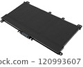 Laptop battery, spare part for laptop, on white background in insulation 120993607