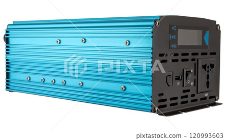 Inverter, voltage boosting device, on white background in insulation 120993603