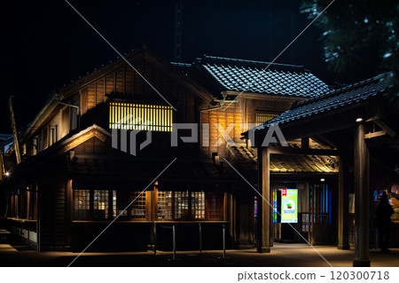 Onihei Edodokoro (Hanyu PA on the Tohoku Expressway) night view 120300718