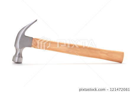 Claw hammer on white background 121472081