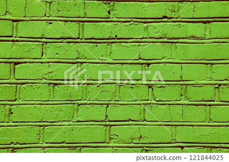 Smooth brickwork, changed colors, carp background in soft pastel colors.  121844025