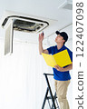 Maintenance of the ceiling embedded air conditioner 122407098