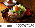 Japanese style hamburger 122707389