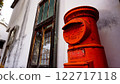 Retro red mail post 122717118